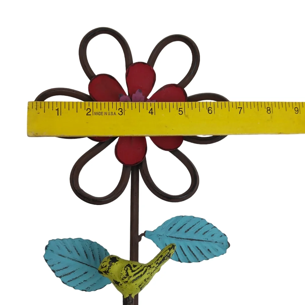 Metal Bird & Flower single Hook 10